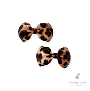 Minny Style Pinch Leopard Bows
