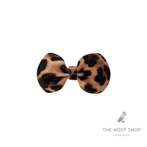 Minny Style Pinch Leopard Bows