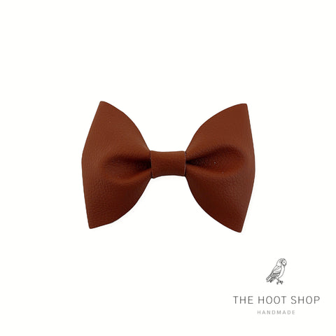 Penny Pinch Mahogany Brown Bow