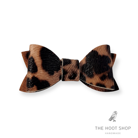 Bitty Style Leopard Bow