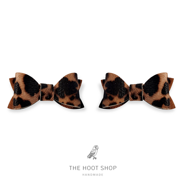 Bitty Style Leopard Bow