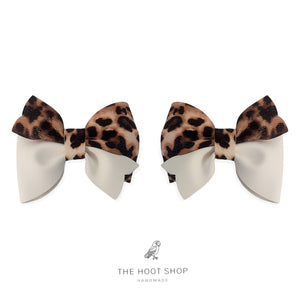 Layla Style Leopard White Bow