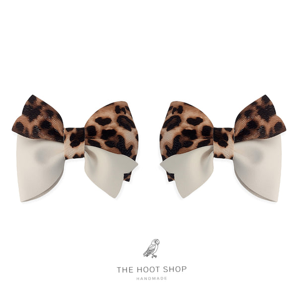 Layla Style Leopard White Bow